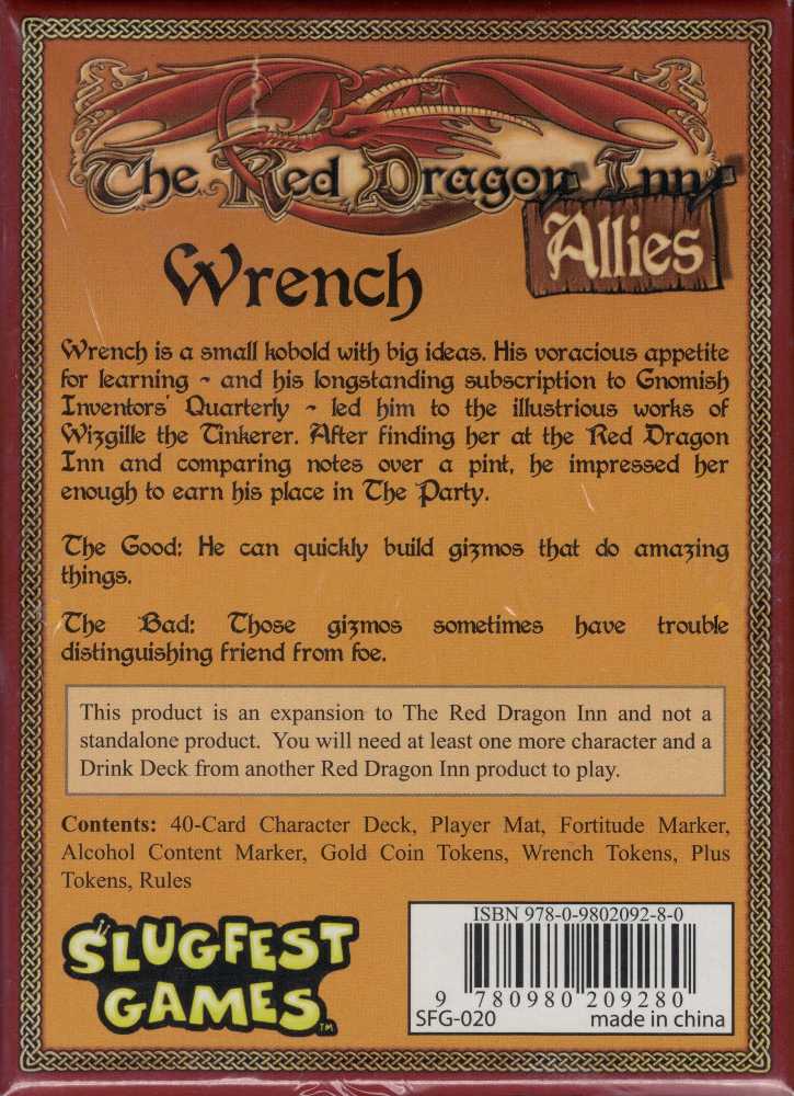 The Red Dragon Inn: Allies - Wrench  (2-32) board game collectible [Barcode 9780980209280] - Main Image 2