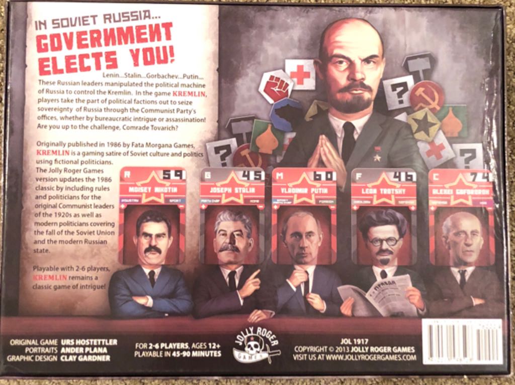 Kremlin  (2-6) board game collectible [Barcode 9780981576596] - Main Image 2