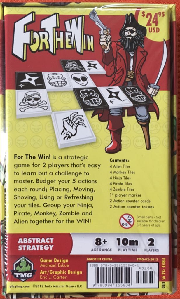 For The Win  (2) board game collectible [Barcode 9780984155804] - Main Image 2
