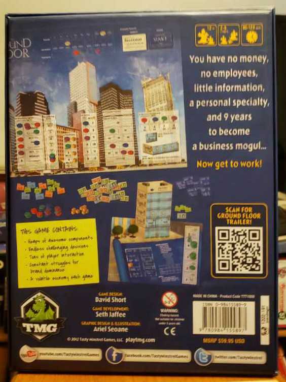 Ground Floor: KS edition  (2-6) board game collectible [Barcode 9780984155897] - Main Image 2