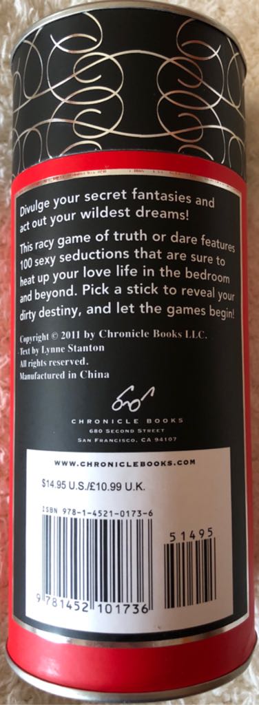 Sexy Truth or Dare: Pick-A-Stick  (2) board game collectible [Barcode 9781452101736] - Main Image 2