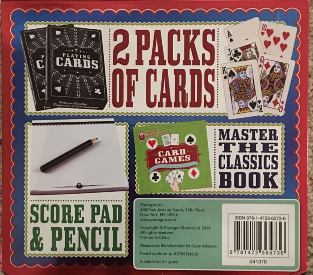 Card Games : 30 Classic Games & Tricks  board game collectible [Barcode 9781472365736] - Main Image 2
