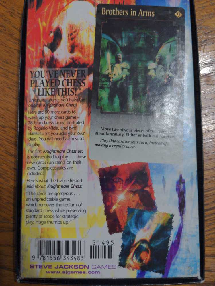 Knightmare Chess 2 Steve Jackson Games 1998 FACTORY  board game collectible [Barcode 9781556343483] - Main Image 2