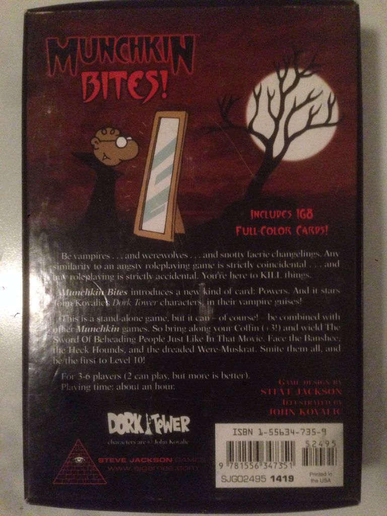 Munchkin Bites!  (3-6) board game collectible [Barcode 9781556347351] - Main Image 2