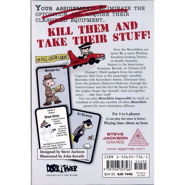 Munchkin: Impossible  (3-6) board game collectible [Barcode 9781556347566] - Main Image 2