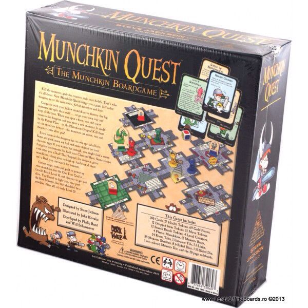 Munchkin Quest Board Game  (2-4) board game collectible [Barcode 9781556347672] - Main Image 2