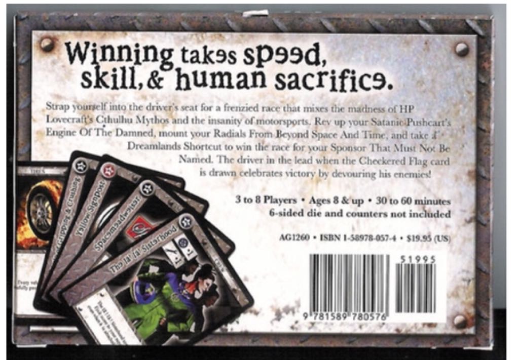 Cthulhu 500  (3-8) board game collectible [Barcode 9781589780576] - Main Image 2