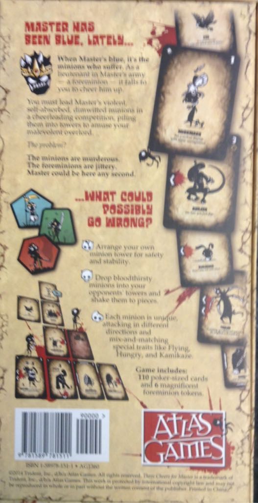 Three Cheers for Master  (2 to 6 Players) board game collectible [Barcode 9781589781511] - Main Image 2