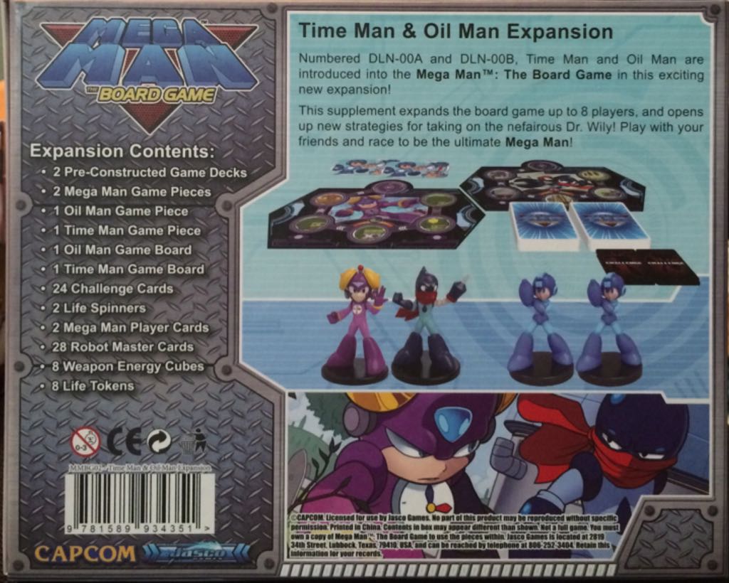 Mega Man: Time Man & Oil Man Expansion  (2-8) board game collectible [Barcode 9781589934351] - Main Image 2