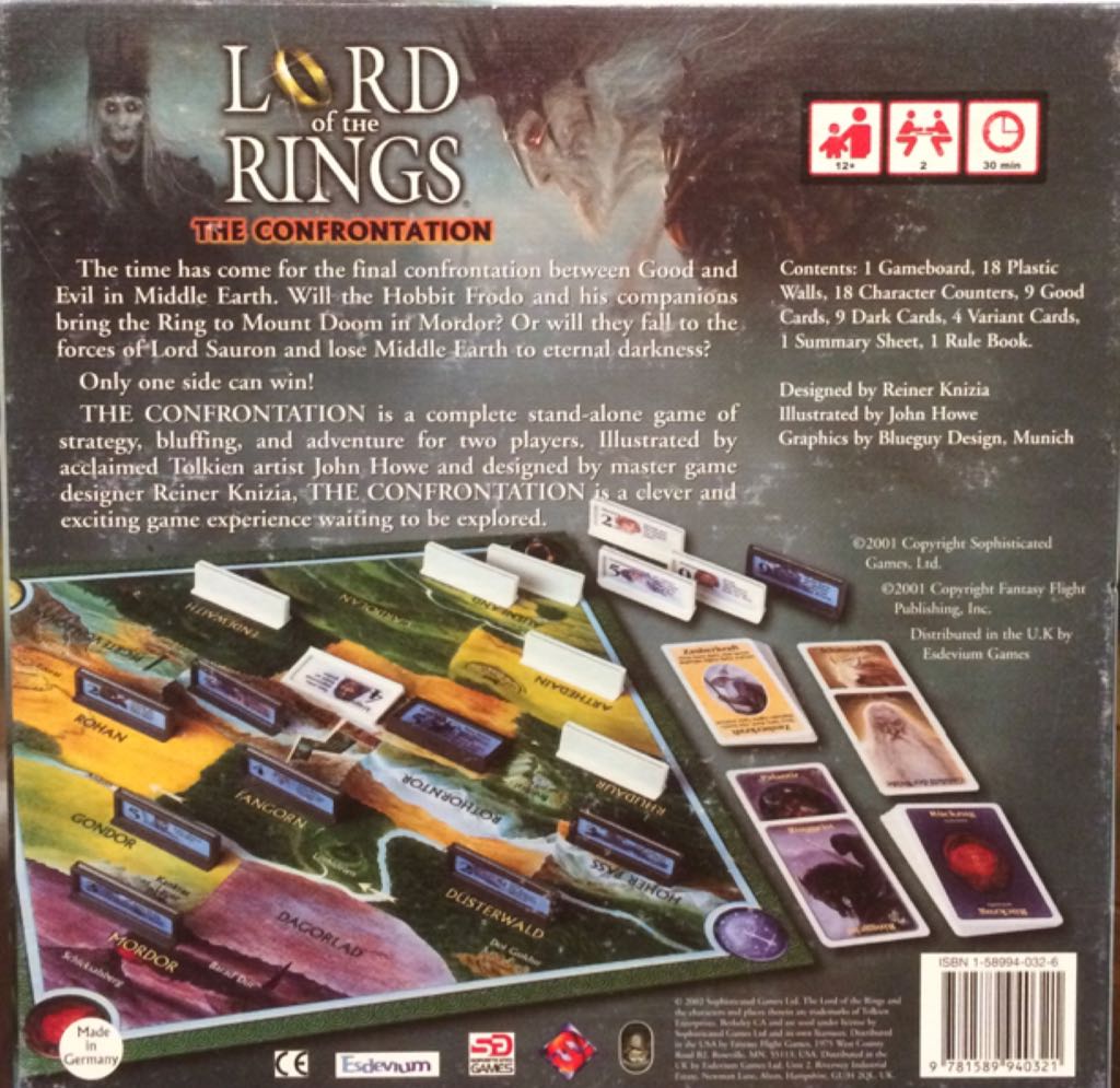 No Rules!!!! Lord Of The Rings Confrontation Boardgame  (2) board game collectible [Barcode 9781589940321] - Main Image 2