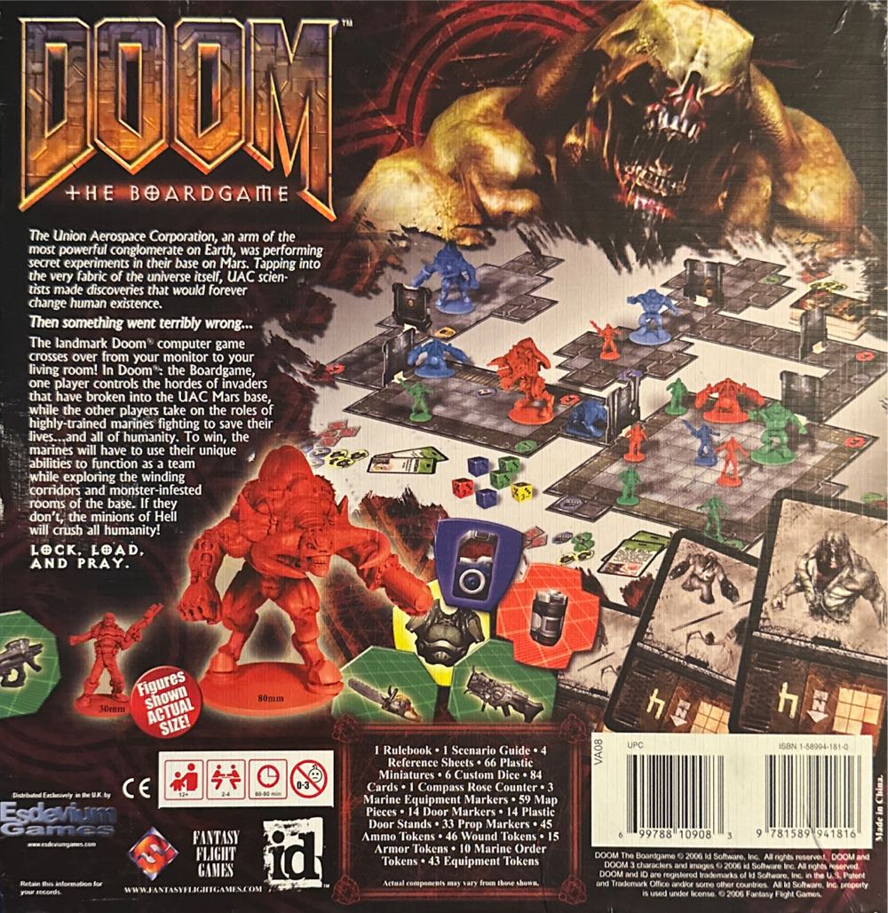 Doom: The Board Game  (2-4) board game collectible [Barcode 9781589941816] - Main Image 2