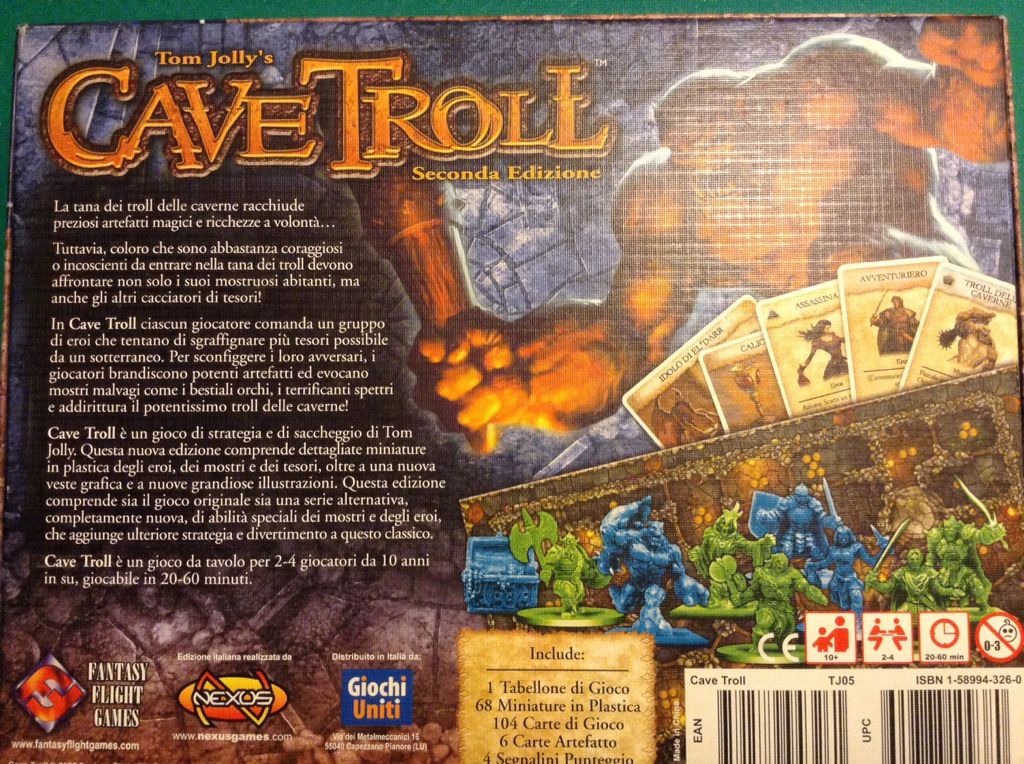 Cave Troll  (2-4) board game collectible [Barcode 9781589943261] - Main Image 2
