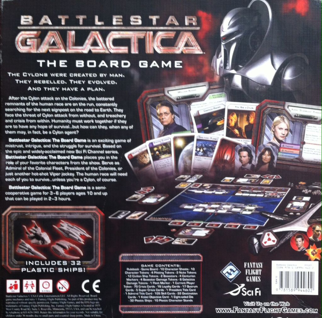 Battlestar Galactica  (3-6) board game collectible [Barcode 9781589944602] - Main Image 2