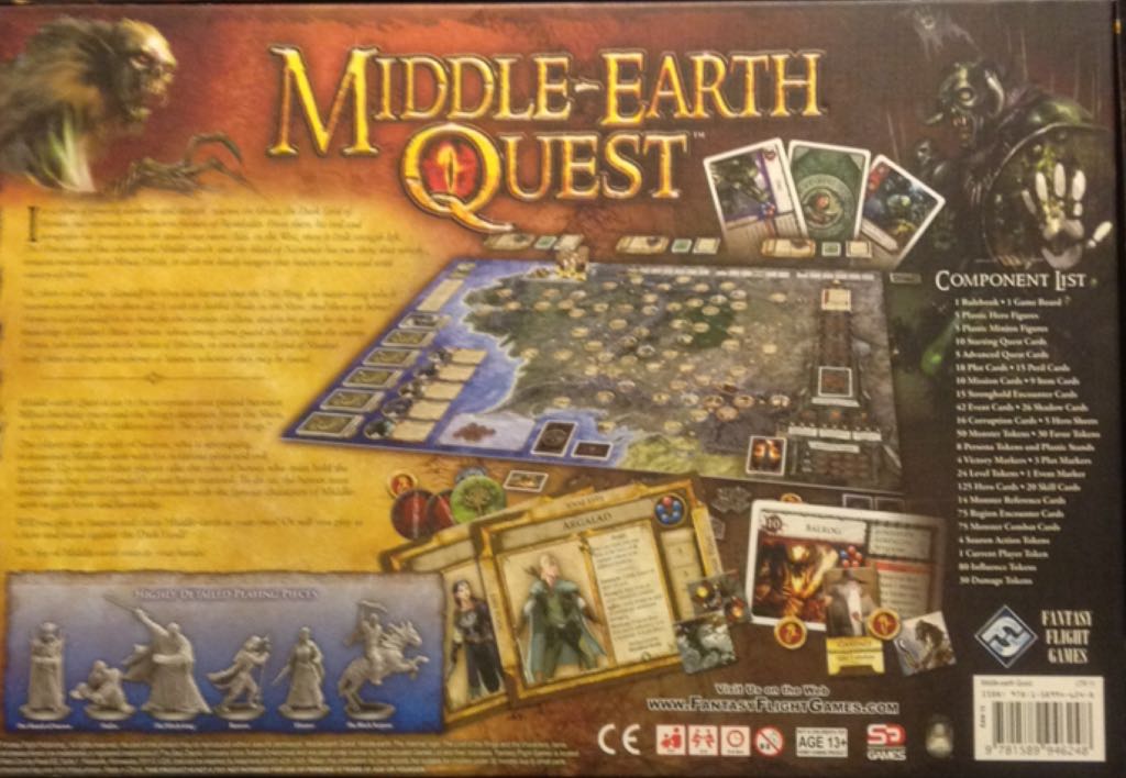 Middle-Earth Quest  (2 to 4) board game collectible [Barcode 9781589946248] - Main Image 2