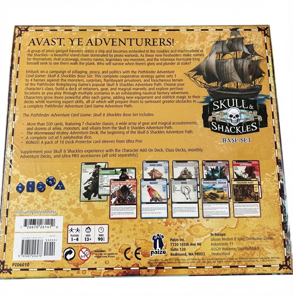 Pathfinder Adventure Card Game: Skull And Shackles 1  (1-6) board game collectible [Barcode 9781601256478] - Main Image 2