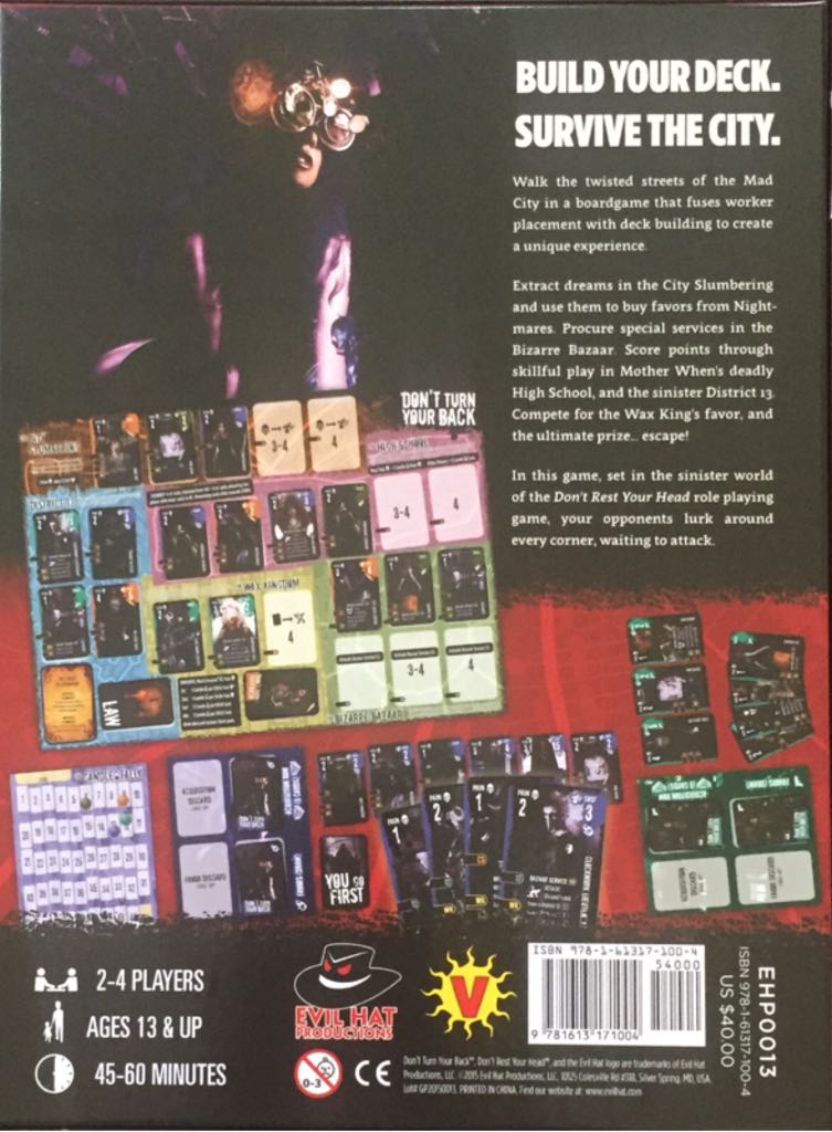 Don’t Turn Your Back  (2-4) board game collectible [Barcode 9781613171004] - Main Image 2