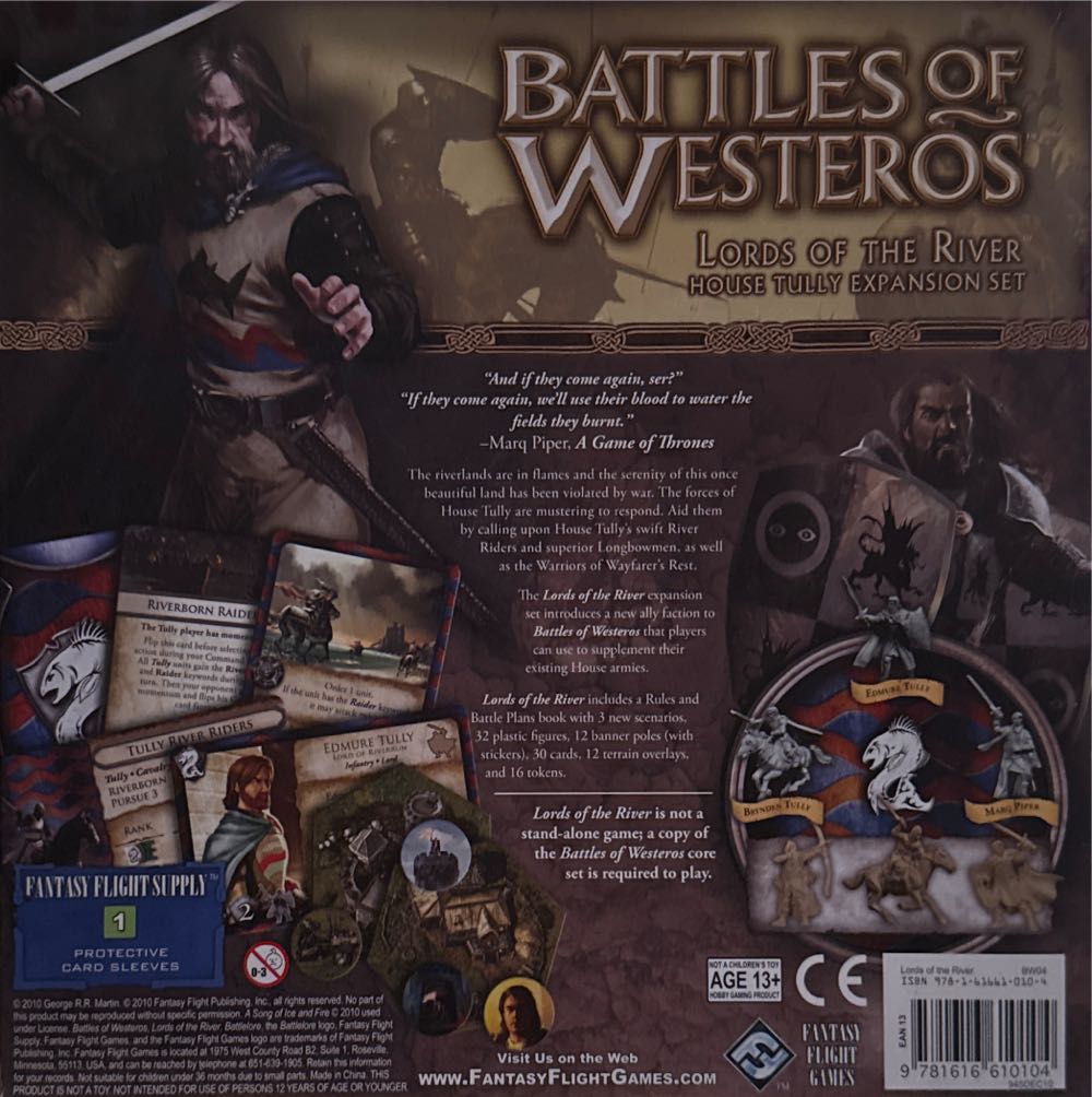 Battles of Westeros: Lords of the River Expansion   (2) board game collectible [Barcode 9781616610104] - Main Image 2