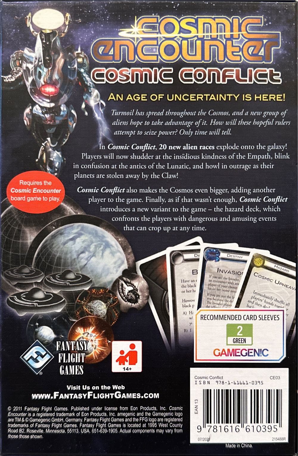 Cosmic Encounter: Cosmic Conflict  (2-8) board game collectible [Barcode 9781616610395] - Main Image 2