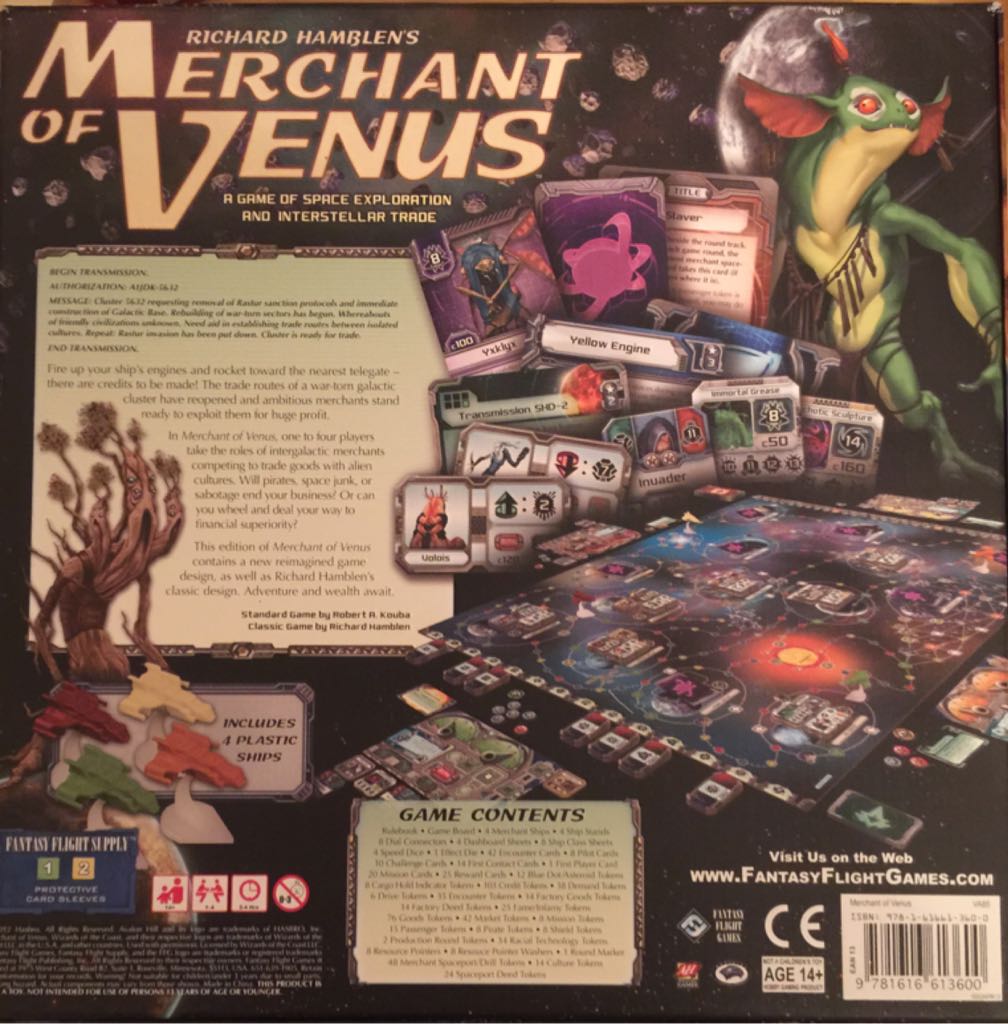 Merchant of Venus  (1-4) board game collectible [Barcode 9781616613600] - Main Image 2