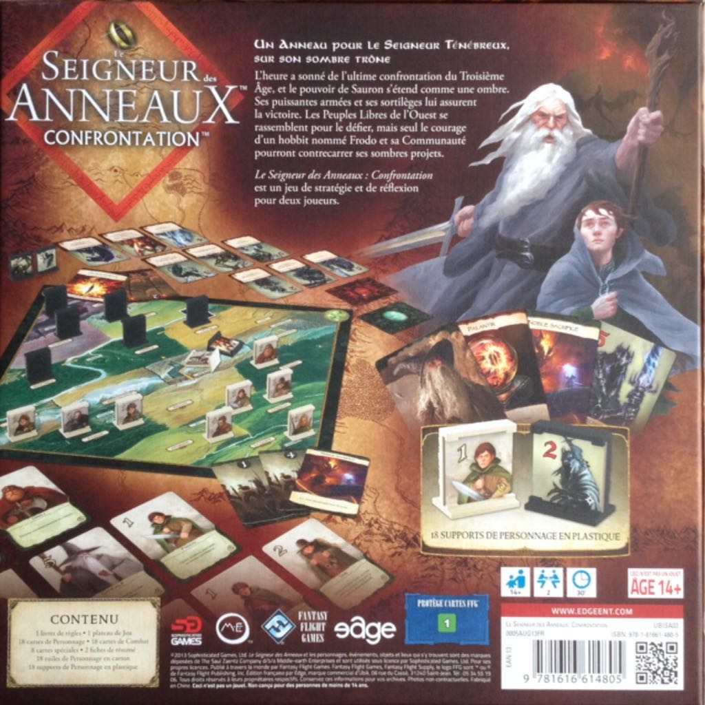 Lord Of The Rings: The Confrontation  (2) board game collectible [Barcode 9781616614805] - Main Image 2