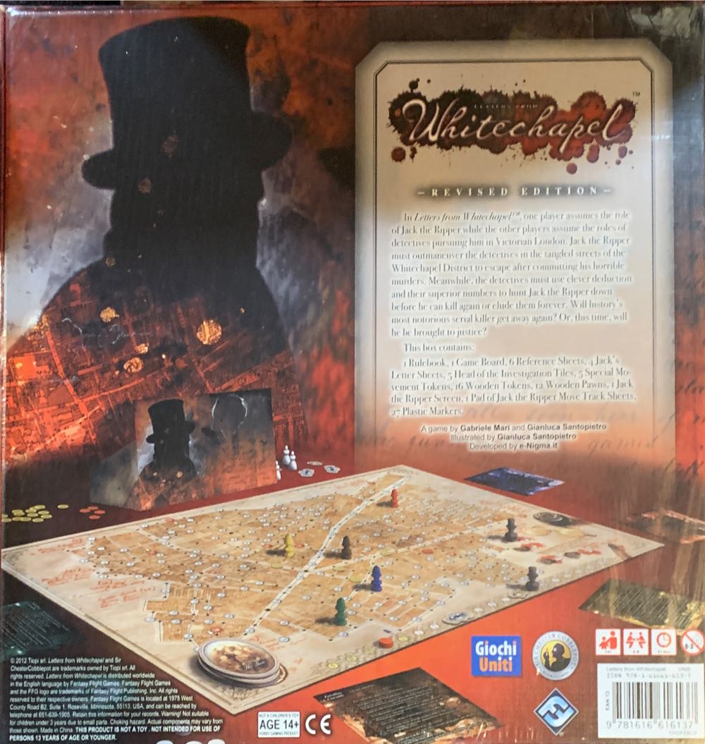 Letters From Whitechapel  (2-6) board game collectible [Barcode 9781616616137] - Main Image 3