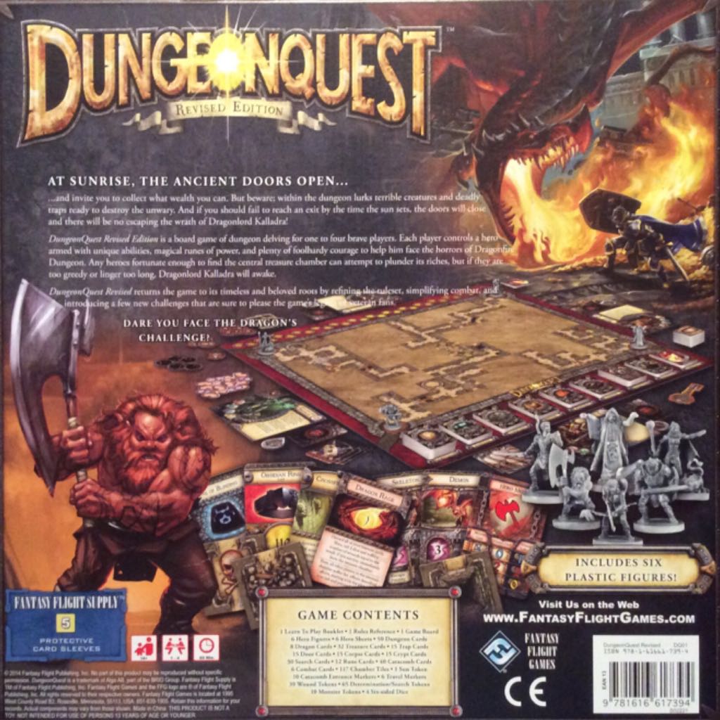Dungeonquest Revised Edition Board Game 9781616617394  (1-4) board game collectible [Barcode 9781616617394] - Main Image 2