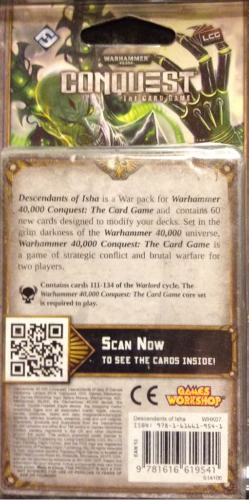 Warhammer 40,000: Conquest  - Descendants of Isha War Pack  (2) board game collectible [Barcode 9781616619541] - Main Image 2