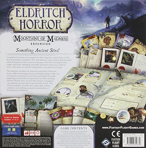 Eldritch Horror - Mountains of Madness Expansion  (1-8) board game collectible [Barcode 9781616619770] - Main Image 2