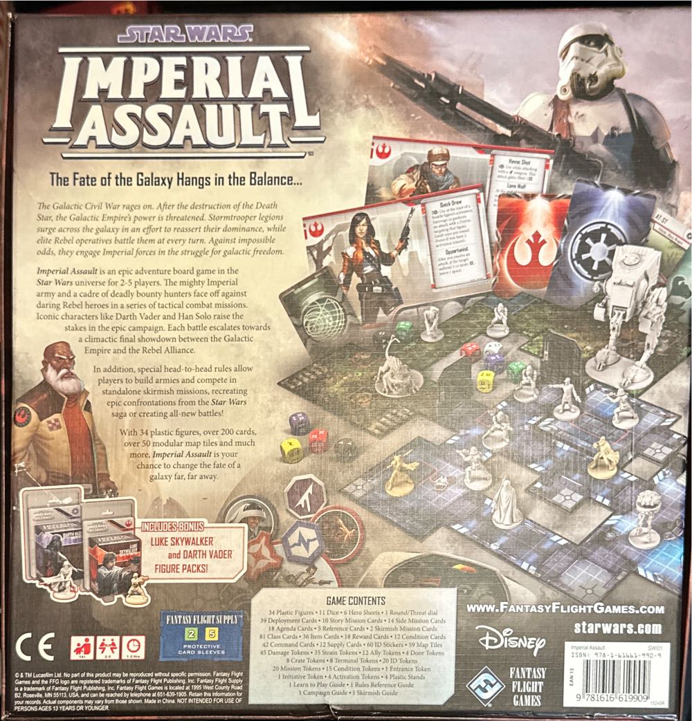Star Wars Imperial Assault  (2-5) board game collectible [Barcode 9781616619909] - Main Image 3