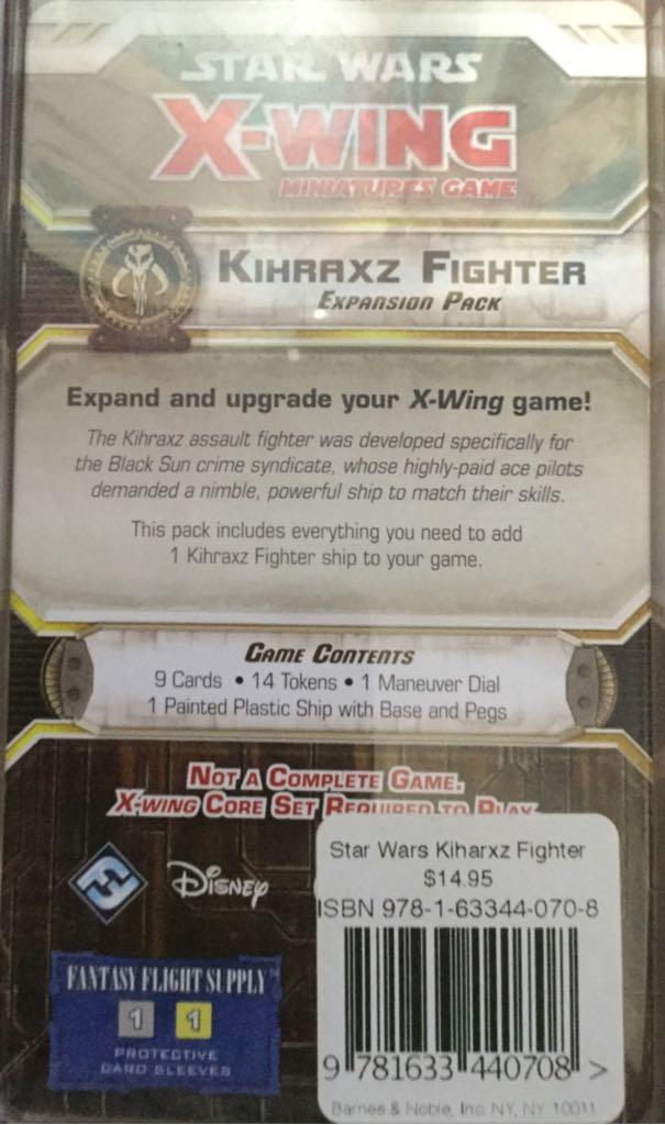 Star Wars X-Wing: Kihraxz Fighter Expansion Pack  (2) board game collectible [Barcode 9781633440708] - Main Image 2