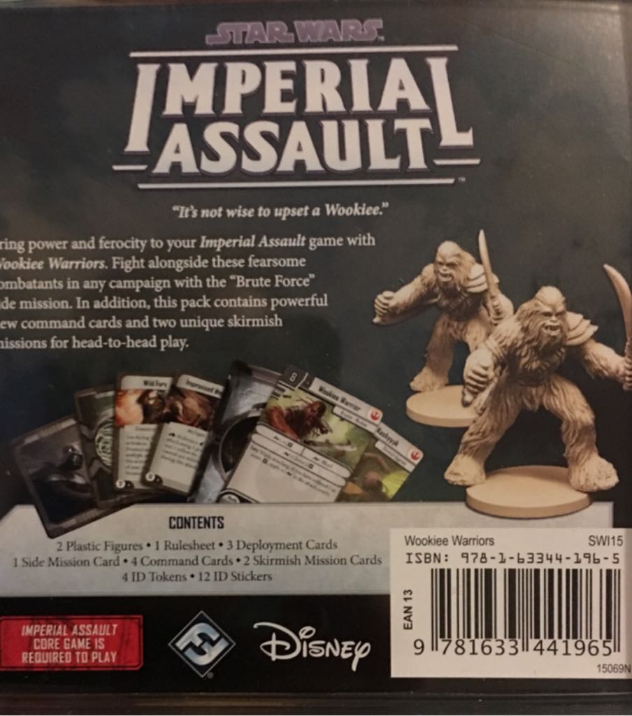 Imperial Assault: Wookiee Warriors Ally Pack  (2-5) board game collectible [Barcode 9781633441965] - Main Image 2