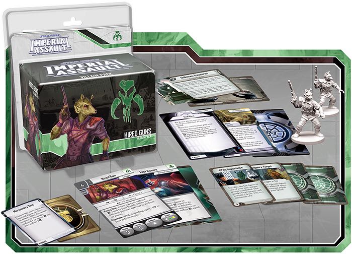 Imperial Assault: Hired Guns Villain Pack  (2-5) board game collectible [Barcode 9781633441972] - Main Image 1