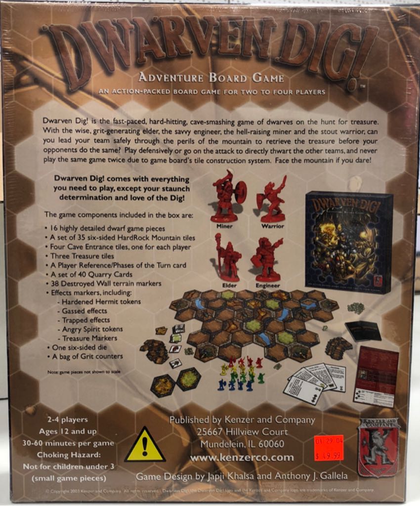 DWARVEN DIG!  (2-4) board game collectible [Barcode 9781889182995] - Main Image 2
