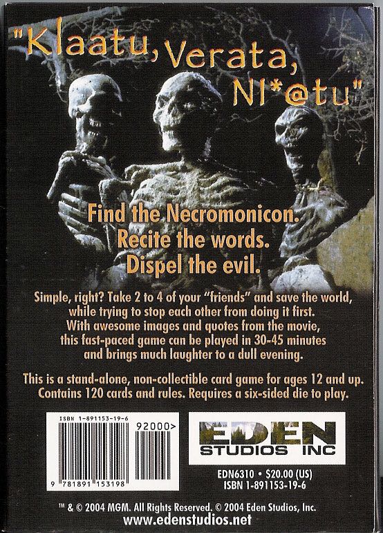 ARMY OF DARKNESS HAIL TO THE KING Card Game  (2-4) board game collectible [Barcode 9781891153198] - Main Image 2