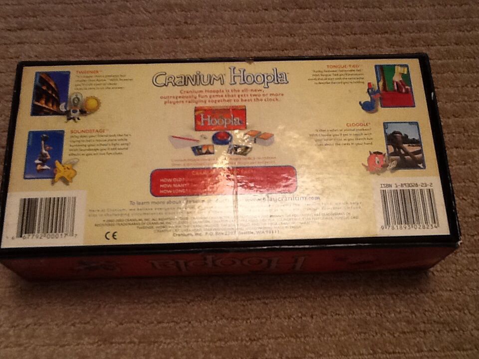 Cranium: Hoopla  (2+) board game collectible [Barcode 9781893028234] - Main Image 2