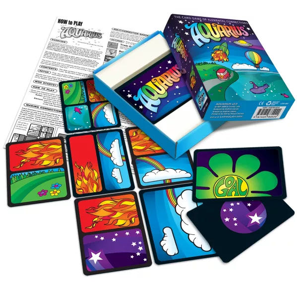 Aquarius Card Game  (2-5) board game collectible [Barcode 9781929780020] - Main Image 3