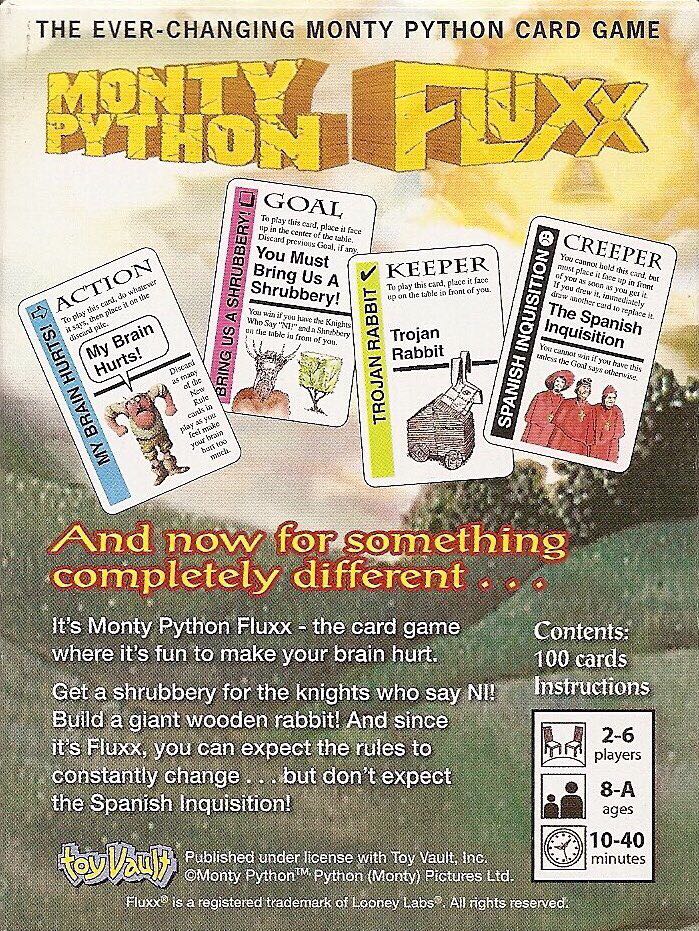 Fluxx: Monty Python   (2-6) board game collectible [Barcode 9781929780693] - Main Image 2