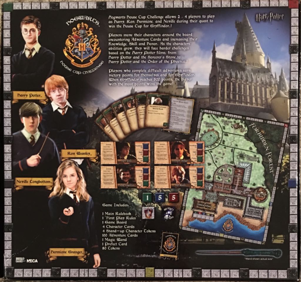 Lot Of 2 Harry Potter Hogwarts House Cup Challenge Game & The Sorcerer’s Stone  (2-4) board game collectible [Barcode 9781933000176] - Main Image 2