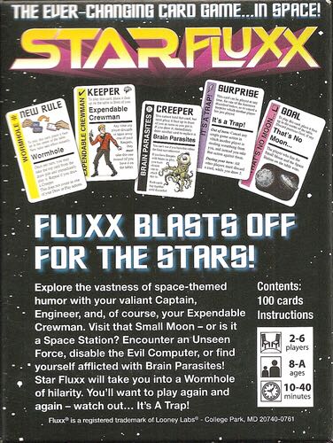 Fluxx: Star  (2-6) board game collectible [Barcode 9781936112197] - Main Image 2
