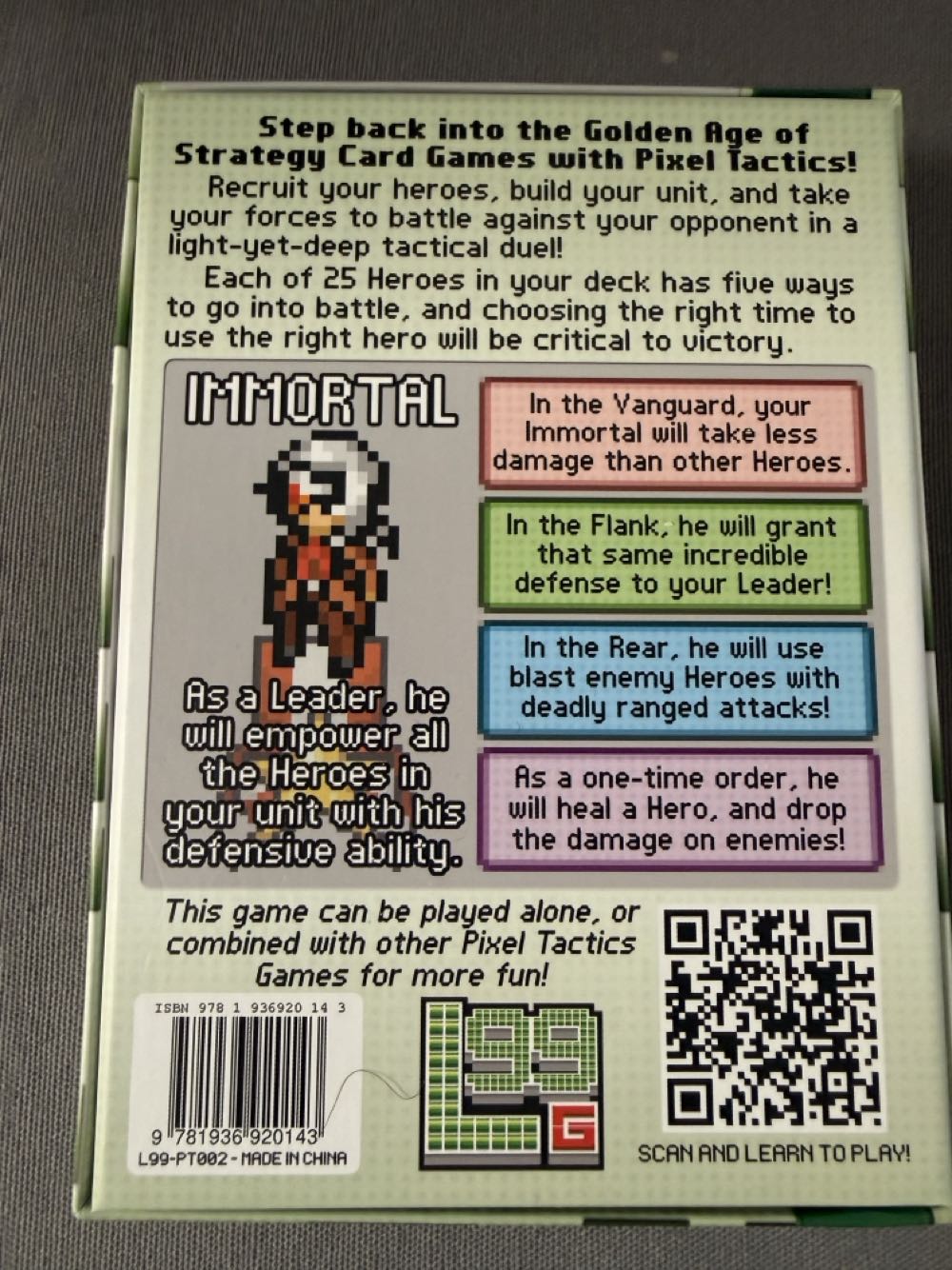 Pixel Tactics 2 Card Game  (2) board game collectible [Barcode 9781936920143] - Main Image 2