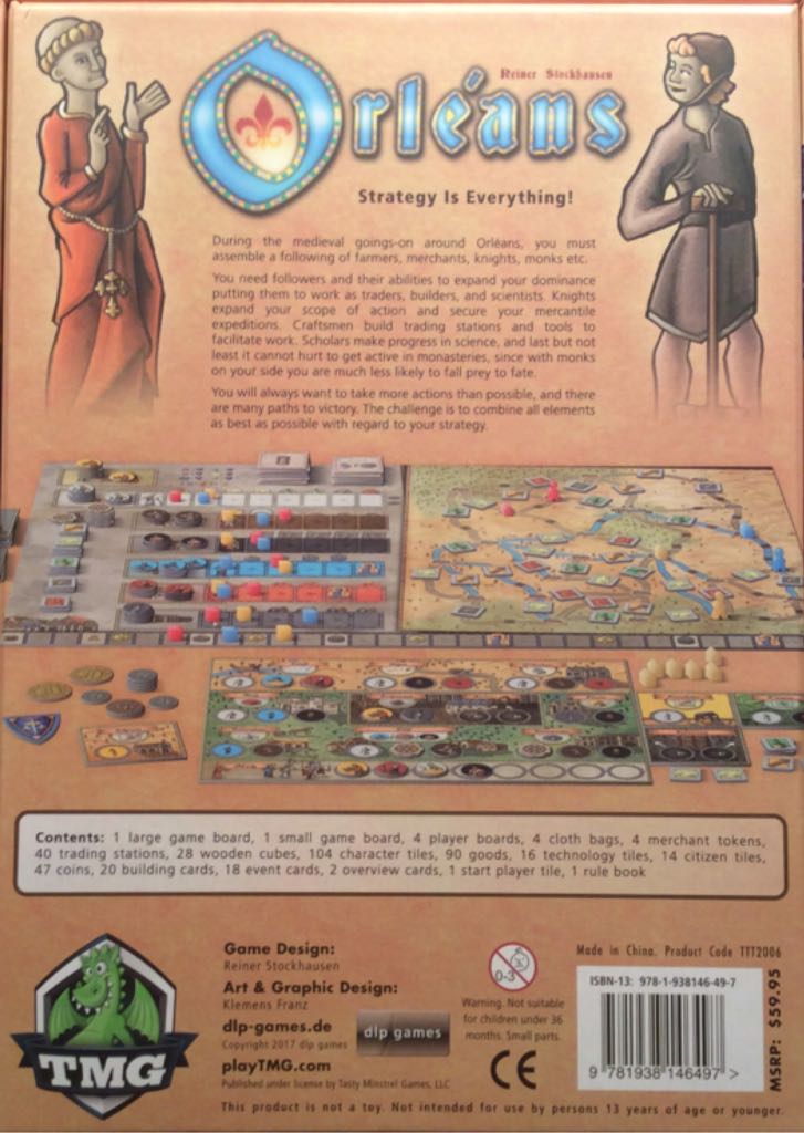 Orleans  (4) board game collectible [Barcode 9781938146497] - Main Image 2