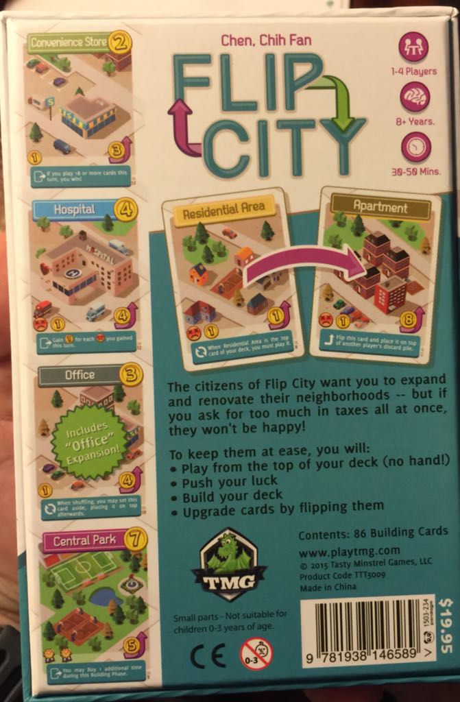 Flip City  (1-4) board game collectible [Barcode 9781938146589] - Main Image 2