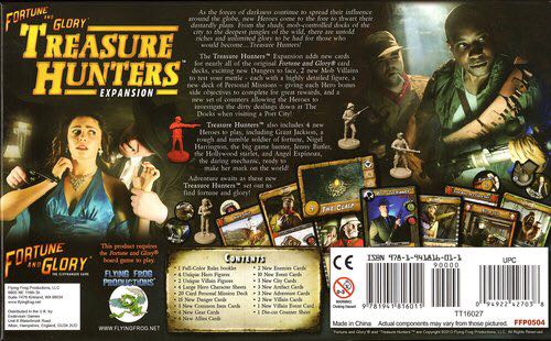 Fortune and Glory®: TREASURE HUNTERS Expansion  (1-8) board game collectible [Barcode 9781941816011] - Main Image 2