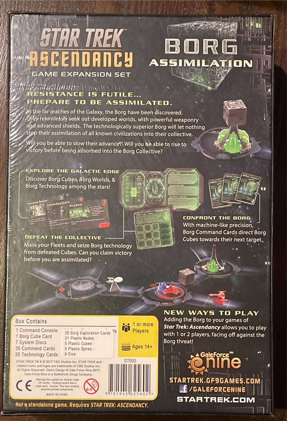 Star Trek: Ascendancy - Borg  (3-4) board game collectible [Barcode 9781945625602] - Main Image 2