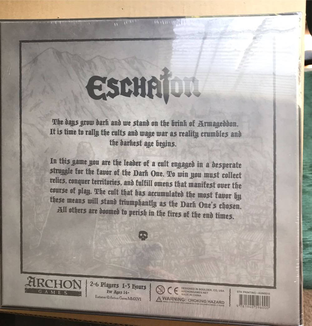 Eschaton  (2-6) board game collectible [Barcode 9781946596000] - Main Image 2
