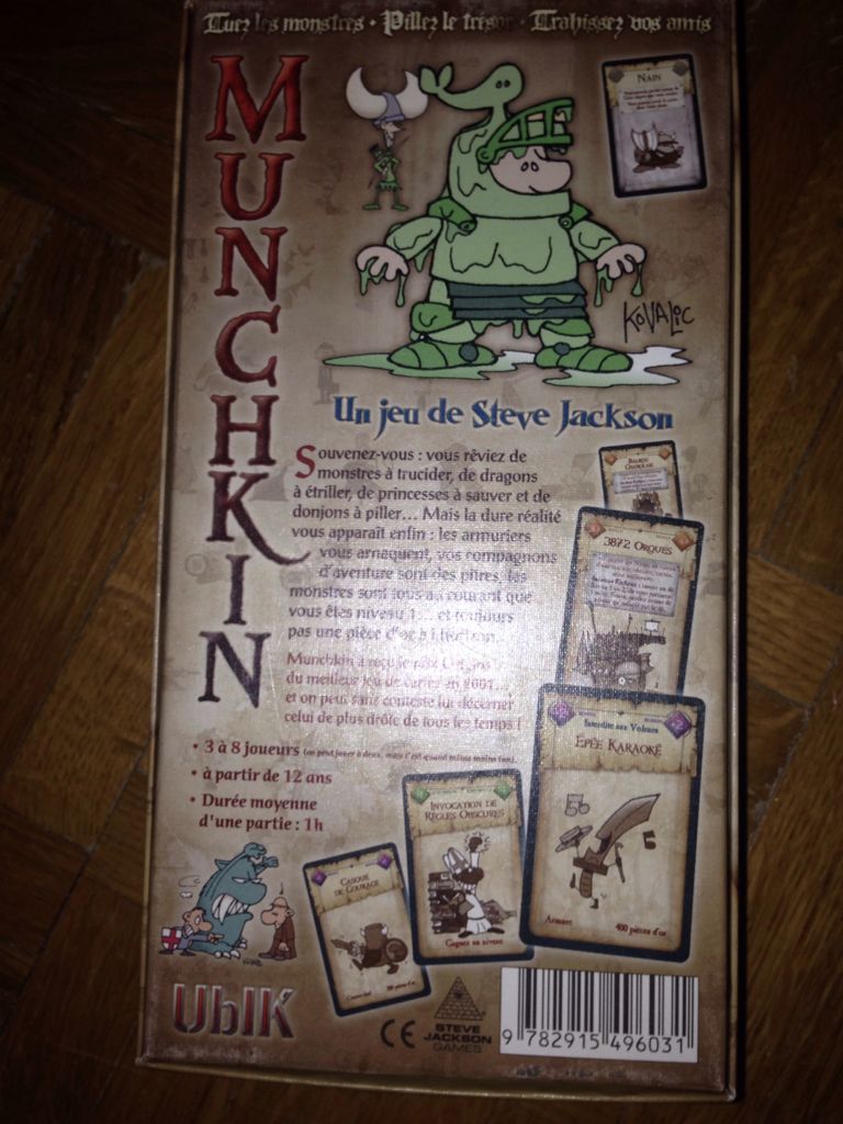 Munchkin  (3-8) board game collectible [Barcode 9782915496031] - Main Image 2