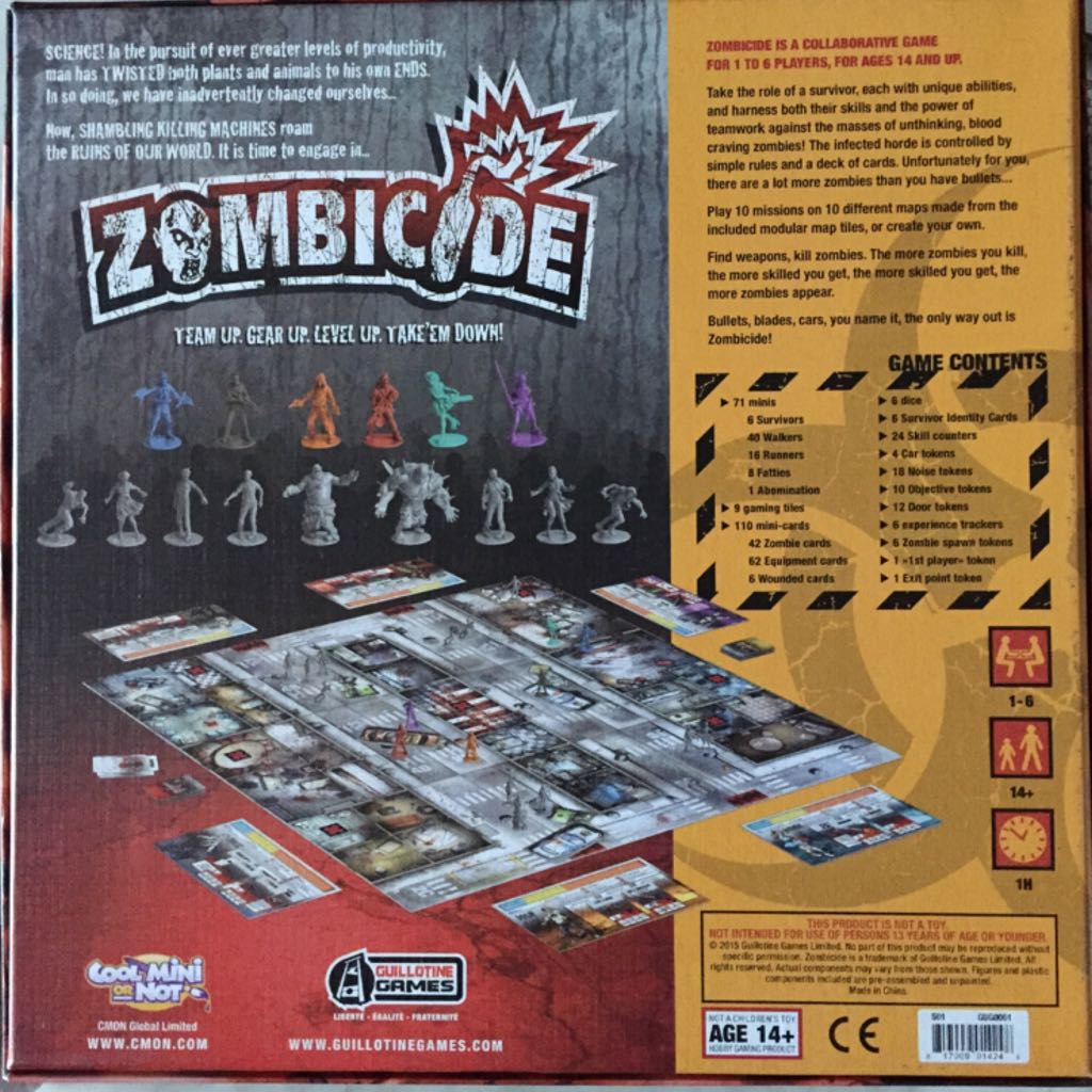 Zombicide  (1-6) board game collectible [Barcode 9788415334316] - Main Image 2