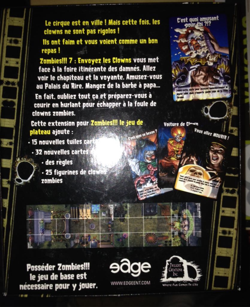 Zombies!!! 7 : Envoyez les Clowns  (2-6) board game collectible [Barcode 9788496802957] - Main Image 2