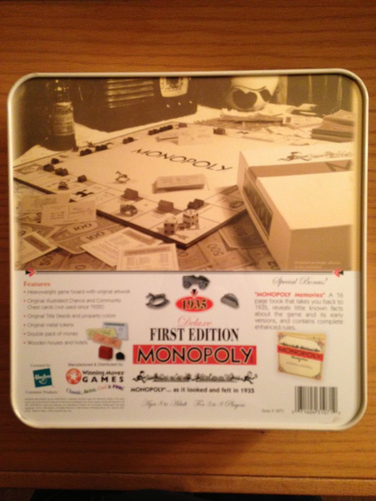 Monopoly 1935 Deluxe First Edition  (8) board game collectible - Main Image 2