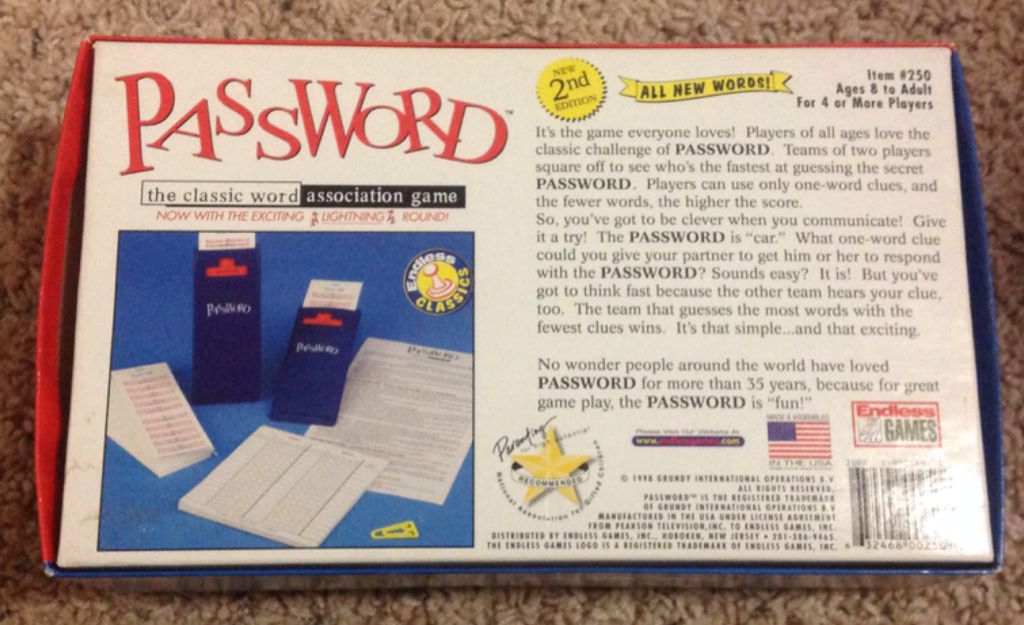 Password  (3) board game collectible - Main Image 2